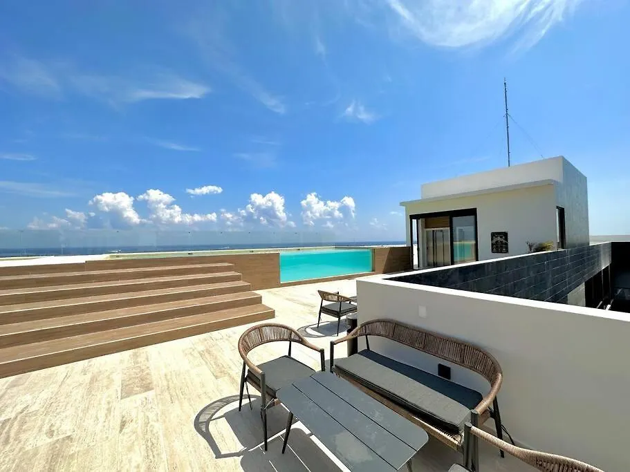 New Pool View Cozy Apartment / Jacuzzi, Gym & Pool Playa del Carmen