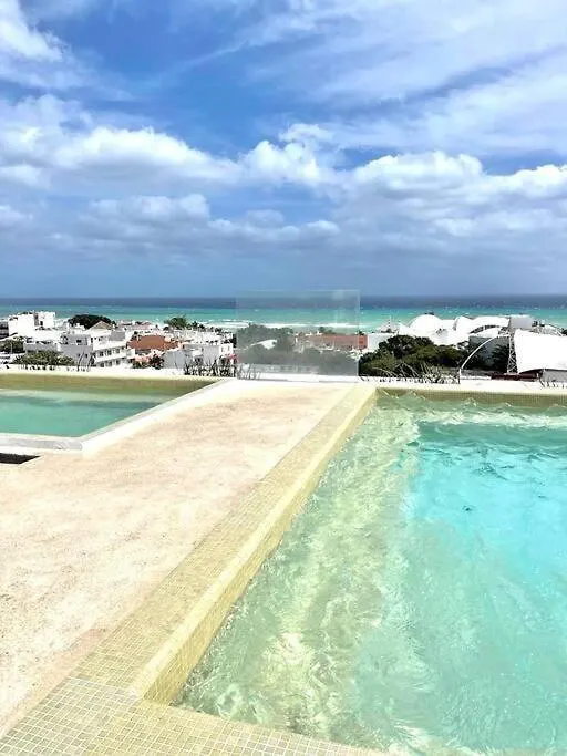 New Pool View Cozy Apartment / Jacuzzi, Gym & Pool Playa del Carmen